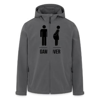 Pregnant Game Over - Recycelte Männer Softshell-Jacke von Stanley/Stella - Anthrazit - Vorne - AI Model Male 185 light (185cm)