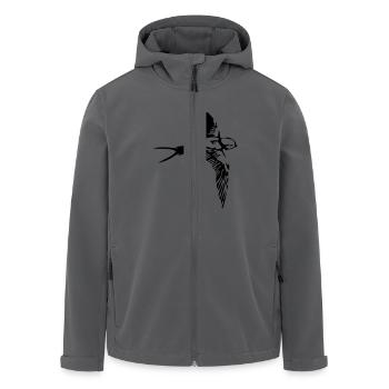 schwalbe - Recycelte Männer Softshell-Jacke von Stanley/Stella - Anthrazit - Vorne - AI Model Male 185 light (185cm)