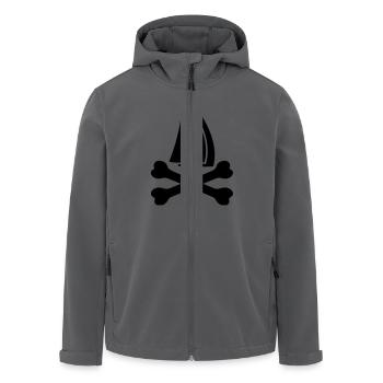 bad sailing - Recycelte Männer Softshell-Jacke von Stanley/Stella - Anthrazit - Vorne - AI Model Male 185 light (185cm)