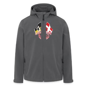 München - Flagge zeigen - Recycelte Männer Softshell-Jacke von Stanley/Stella - Anthrazit - Vorne - AI Model Male 185 light (185cm)