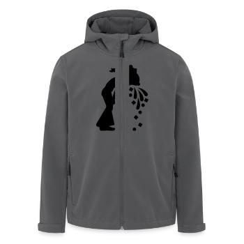 Matrose am Reihern / sailor barfing (1c) - Recycelte Männer Softshell-Jacke von Stanley/Stella - Anthrazit - Vorne - AI Model Male 185 light (185cm)