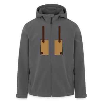 Meine erste Lederhose (hinten) - Recycelte Männer Softshell-Jacke von Stanley/Stella - Anthrazit - Vorne - AI Model Male 185 light (185cm)