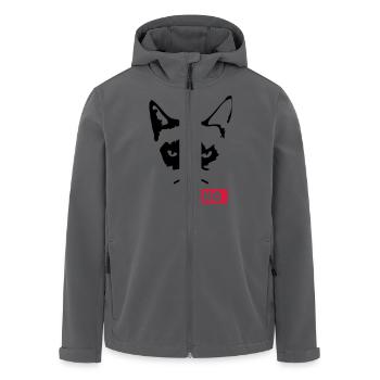 Grumpy Cat - Recycelte Männer Softshell-Jacke von Stanley/Stella - Anthrazit - Vorne - AI Model Male 185 light (185cm)