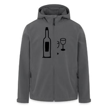 Wein & Weinglaeser - Recycelte Männer Softshell-Jacke von Stanley/Stella - Anthrazit - Vorne - AI Model Male 185 light (185cm)