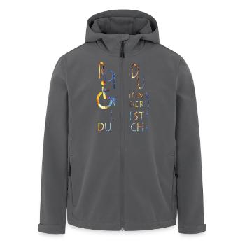 Rollst du schon farbig - Recycelte Männer Softshell-Jacke von Stanley/Stella - Anthrazit - Vorne - AI Model Male 185 light (185cm)
