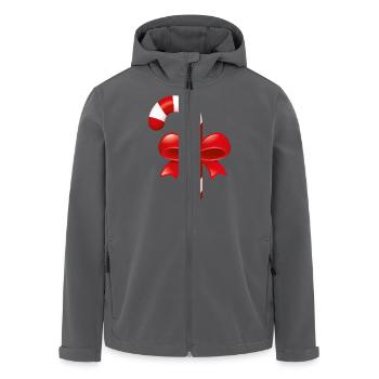 Smiley Christmas Candy - Recycelte Männer Softshell-Jacke von Stanley/Stella - Anthrazit - Vorne - AI Model Male 185 light (185cm)