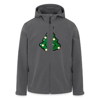 Smiley Christmas Tree - Recycelte Männer Softshell-Jacke von Stanley/Stella - Anthrazit - Vorne - AI Model Male 185 light (185cm)
