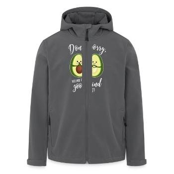 Avocado-You are the good kind of fat - Muttertag - Recycelte Männer Softshell-Jacke von Stanley/Stella - Anthrazit - Vorne - AI Model Male 185 light (185cm)