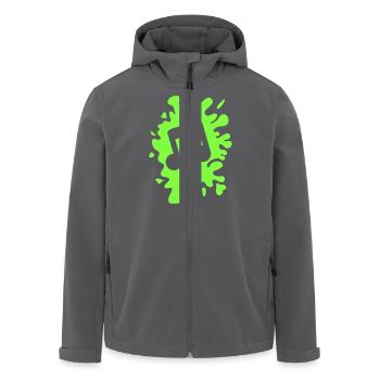 Musiknote Klecks - Recycelte Männer Softshell-Jacke von Stanley/Stella - Anthrazit - Vorne - AI Model Male 185 light (185cm)