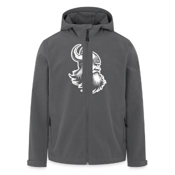 Wikinger Odin Krieger - Recycelte Männer Softshell-Jacke von Stanley/Stella - Anthrazit - Vorne - AI Model Male 185 light (185cm)