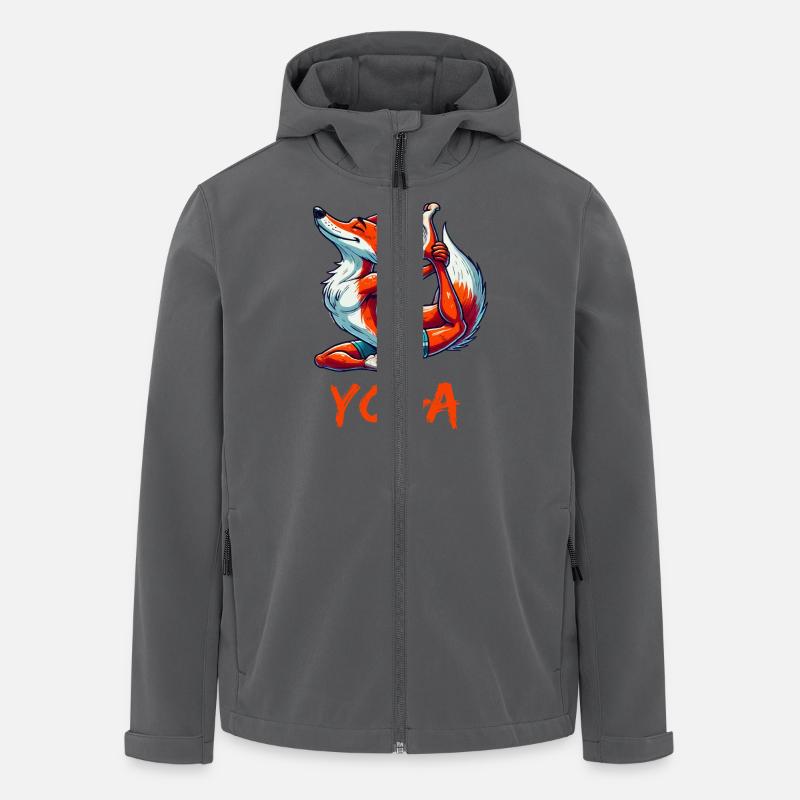 fuchs yoga - Recycelte Männer Softshell-Jacke von Stanley/Stella - Anthrazit