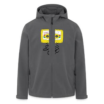 Kassette & Stift - Recycelte Männer Softshell-Jacke von Stanley/Stella - Anthrazit - Vorne - AI Model Male 185 light (185cm)