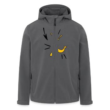 Yellow joy - Recycelte Männer Softshell-Jacke von Stanley/Stella - Anthrazit - Vorne - AI Model Male 185 light (185cm)