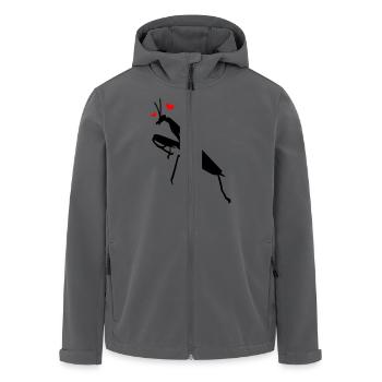 mante_religieuse - Recycelte Männer Softshell-Jacke von Stanley/Stella - Anthrazit - Vorne - AI Model Male 185 light (185cm)
