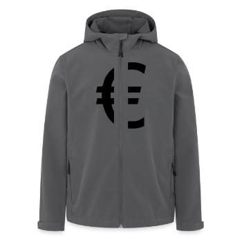 Euro Eurozeichen Money Geld - Recycelte Männer Softshell-Jacke von Stanley/Stella - Anthrazit - Vorne - AI Model Male 185 light (185cm)