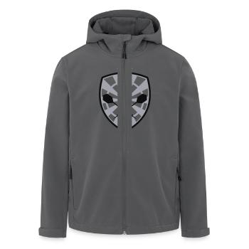 Dart Wappen - zweifarbig - Recycelte Männer Softshell-Jacke von Stanley/Stella - Anthrazit - Vorne - AI Model Male 185 light (185cm)