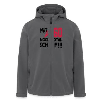 Birthday Peperoni Scharf 60 Geburtstag Heiss Chill - Recycelte Männer Softshell-Jacke von Stanley/Stella - Anthrazit - Vorne - AI Model Male 185 light (185cm)