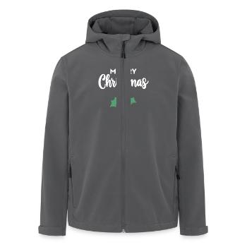 Frohe Weihnachten Stechpalme - Recycelte Männer Softshell-Jacke von Stanley/Stella - Anthrazit - Vorne - AI Model Male 185 light (185cm)