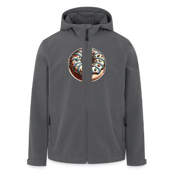 Donut - Recycelte Männer Softshell-Jacke von Stanley/Stella - Anthrazit - Vorne - AI Model Male 185 light (185cm)