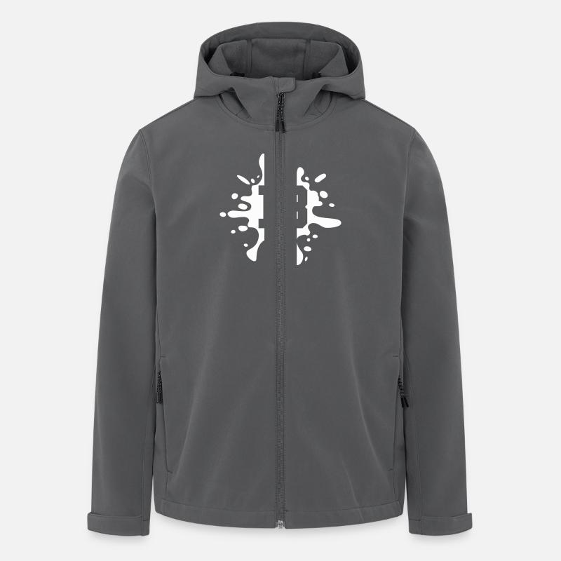 Farbklecks klecks 18 - Recycelte Männer Softshell-Jacke von Stanley/Stella - Anthrazit