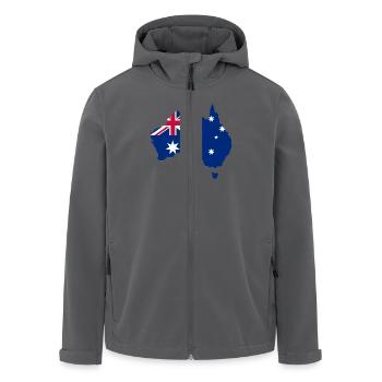 Australien - Recycelte Männer Softshell-Jacke von Stanley/Stella - Anthrazit - Vorne - AI Model Male 185 light (185cm)
