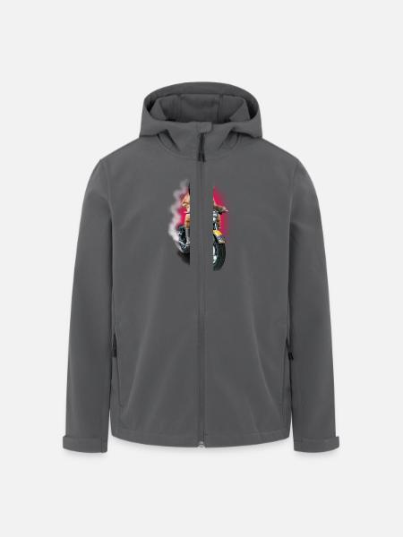 CAT RIDER - Recycelte Männer Softshell-Jacke von Stanley/Stella - Anthrazit
