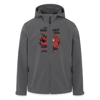 Cuddlebear Sleeping - Recycelte Männer Softshell-Jacke von Stanley/Stella - Anthrazit - Vorne - AI Model Male 185 light (185cm)