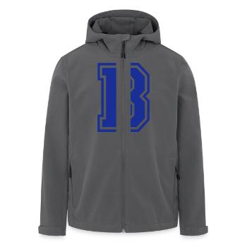 Buchstabe B - Recycelte Männer Softshell-Jacke von Stanley/Stella - Anthrazit - Vorne - AI Model Male 185 light (185cm)