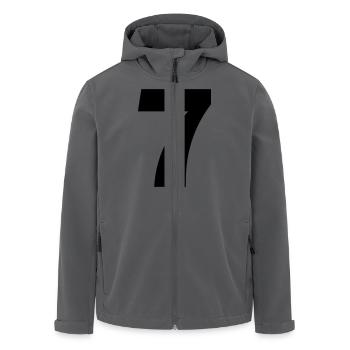 7 - Recycelte Männer Softshell-Jacke von Stanley/Stella - Anthrazit - Vorne - AI Model Male 185 light (185cm)