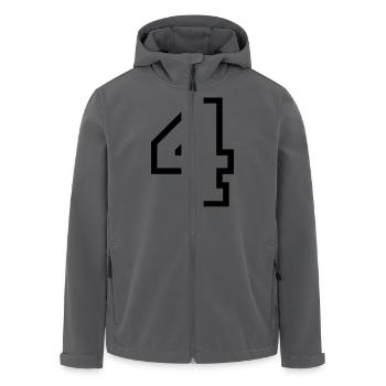 DIE NUMMER VIER - 4 - Recycelte Männer Softshell-Jacke von Stanley/Stella - Anthrazit - Vorne - AI Model Male 185 light (185cm)