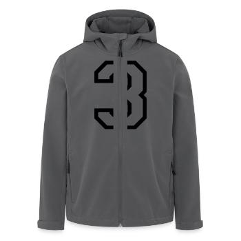DIE NUMMER DREI - 3 - Recycelte Männer Softshell-Jacke von Stanley/Stella - Anthrazit - Vorne - AI Model Male 185 light (185cm)