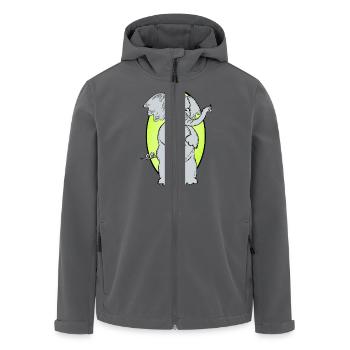 Elefant Elephant Zirkus - Recycelte Männer Softshell-Jacke von Stanley/Stella - Anthrazit - Vorne - AI Model Male 185 light (185cm)