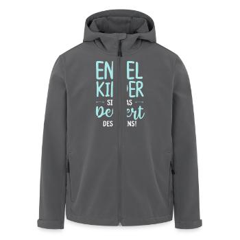 Enkel sind das Dessert des Lebens - Recycelte Männer Softshell-Jacke von Stanley/Stella - Anthrazit - Vorne - AI Model Male 185 light (185cm)