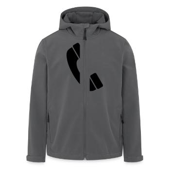 hörer - Recycelte Männer Softshell-Jacke von Stanley/Stella - Anthrazit - Vorne - AI Model Male 185 light (185cm)