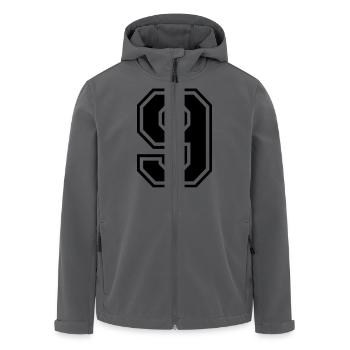Nummer 9 - Recycelte Männer Softshell-Jacke von Stanley/Stella - Anthrazit - Vorne - AI Model Male 185 light (185cm)