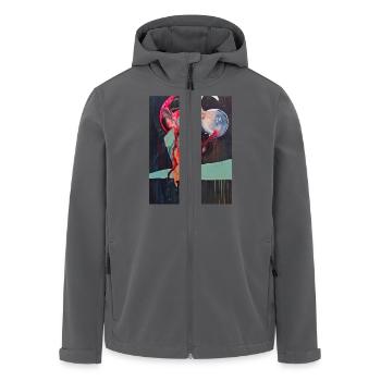 Bull Series - Recycelte Männer Softshell-Jacke von Stanley/Stella - Anthrazit - Vorne - AI Model Male 185 light (185cm)