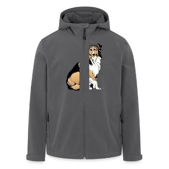Collie - Recycelte Männer Softshell-Jacke von Stanley/Stella - Anthrazit - Vorne - AI Model Male 185 light (185cm)