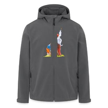 Florian - Recycelte Männer Softshell-Jacke von Stanley/Stella - Anthrazit - Vorne - AI Model Male 185 light (185cm)