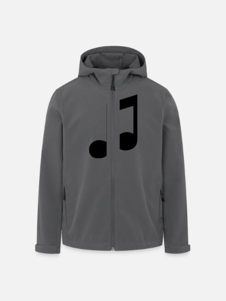 note - Recycelte Männer Softshell-Jacke von Stanley/Stella - Anthrazit