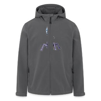 Virus Bacteriophage - Recycelte Männer Softshell-Jacke von Stanley/Stella - Anthrazit - Vorne - AI Model Male 185 light (185cm)
