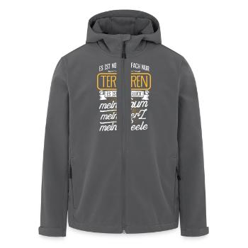 TERVUEREN - Traum - Recycelte Männer Softshell-Jacke von Stanley/Stella - Anthrazit - Vorne - AI Model Male 185 light (185cm)