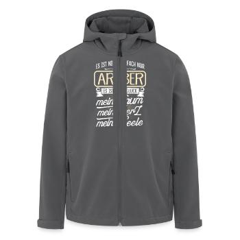 ARABER - Herz - Recycelte Männer Softshell-Jacke von Stanley/Stella - Anthrazit - Vorne - AI Model Male 185 light (185cm)
