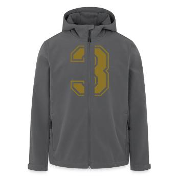 nummer - 3 - Recycelte Männer Softshell-Jacke von Stanley/Stella - Anthrazit - Vorne - AI Model Male 185 light (185cm)