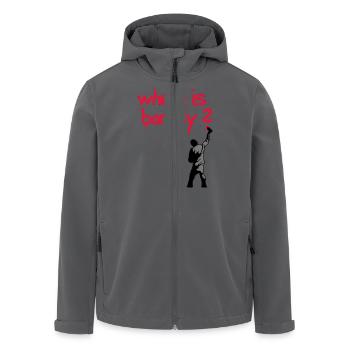 where is banksy - Recycelte Männer Softshell-Jacke von Stanley/Stella - Anthrazit - Vorne - AI Model Male 185 light (185cm)