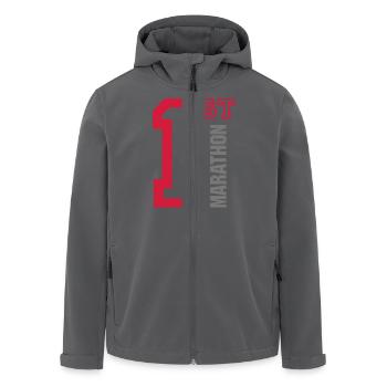 1st Marathon - Recycelte Männer Softshell-Jacke von Stanley/Stella - Anthrazit - Vorne - AI Model Male 185 light (185cm)