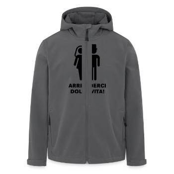 Arrivederci Dolce Vita! - Recycelte Männer Softshell-Jacke von Stanley/Stella - Anthrazit - Vorne - AI Model Male 185 light (185cm)