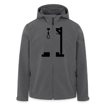 galgen___f1 - Recycelte Männer Softshell-Jacke von Stanley/Stella - Anthrazit - Vorne - AI Model Male 185 light (185cm)