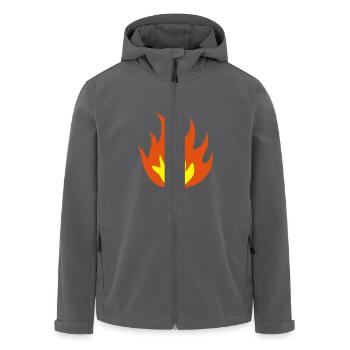 fire - Recycelte Männer Softshell-Jacke von Stanley/Stella - Anthrazit - Vorne - AI Model Male 185 light (185cm)