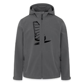 PlancheCà 4 Sail - Recycelte Männer Softshell-Jacke von Stanley/Stella - Anthrazit - Vorne - AI Model Male 185 light (185cm)