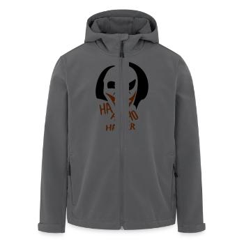 Joker - Lache - Recycelte Männer Softshell-Jacke von Stanley/Stella - Anthrazit - Vorne - AI Model Male 185 light (185cm)